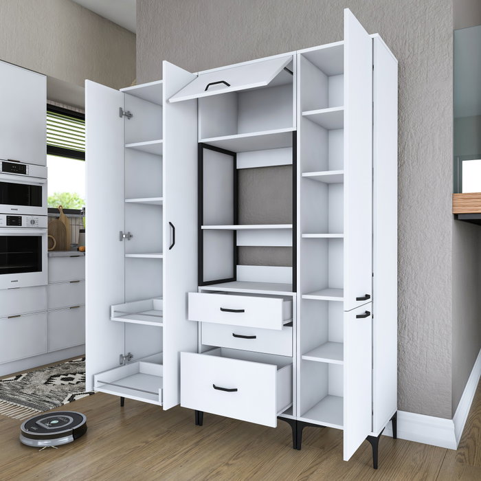 Hanah Home Gabinete Multipropósito Blanco JE144 - 3114 Hanah Home Gabinete Multipropósito Blanco JE144 - 3114